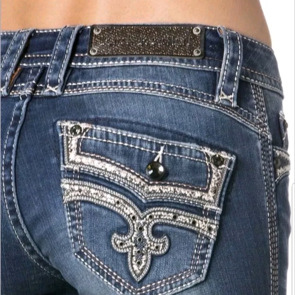 ROCK REVIVAL ELLOR BOOT CUT STRETCH JEANS - Picture 2 of 4